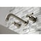 Kingston Brass KS8128ML Milano 2-Handle 8" Wall Mount Bathroom Faucet, Brushed Nickel KS8128ML - alternate 3